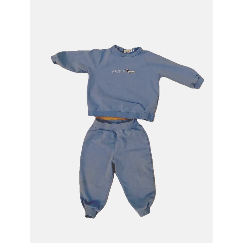 Zara infant toddler outfit sweatshirt and joggers size 12-18 months